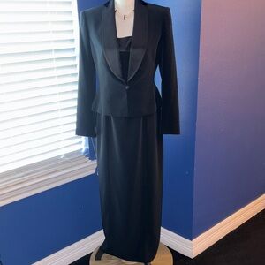 Jones New York Evening Two-Piece Tuxedo Style Dress Set – Size 4 – Elegant Forma